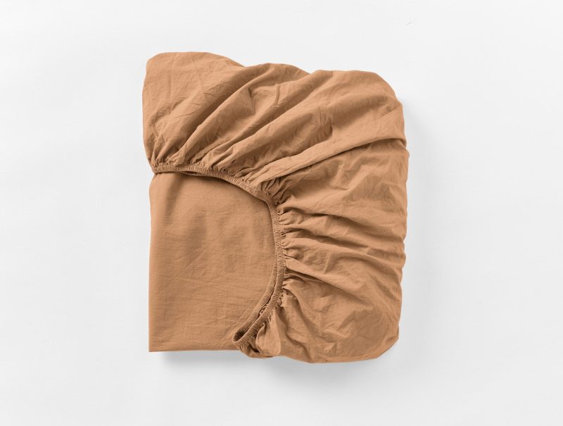 Organic Crinkled Percale™ Sheets | Ginger