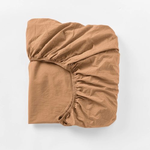 Organic Crinkled Percale™ Crib Sheet | Ginger