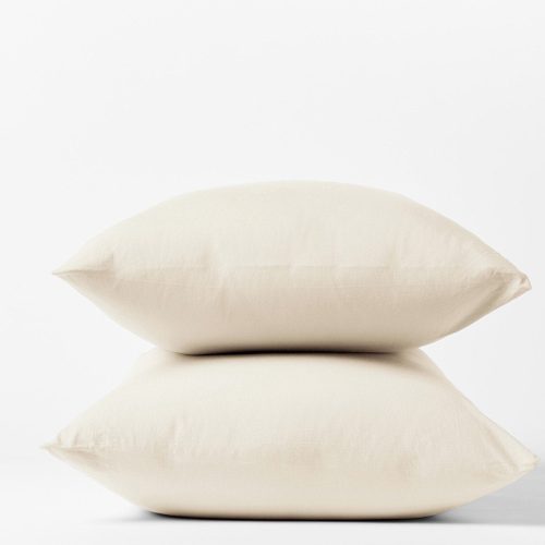 Organic Crinkled Percale™ Pillowcases - Coyuchi | Undyed