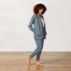 Women's Dillon Organic French Terry Cardigan | Aqua