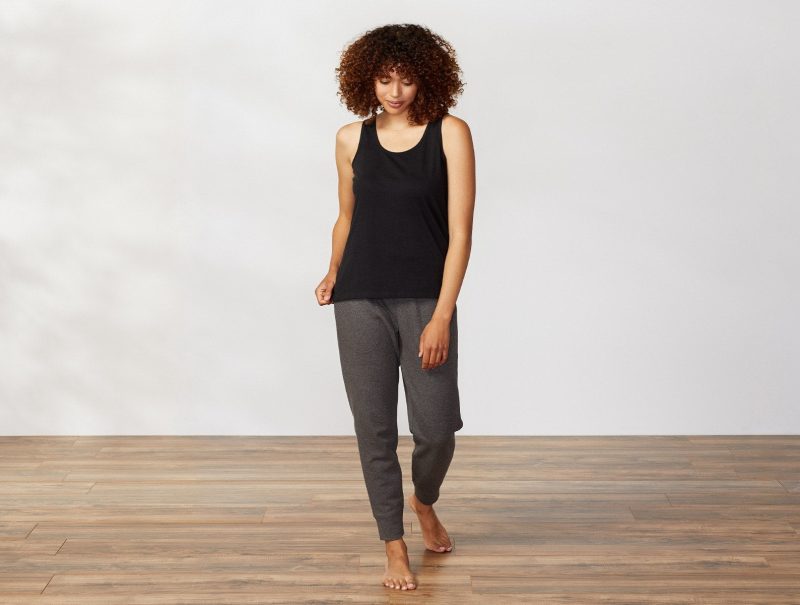 Women's Dillon Organic French Terry Jogger | Charcoal Heather