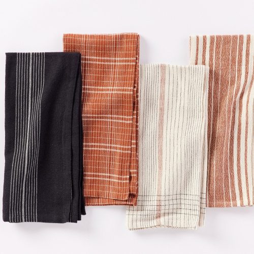 Fillmore Organic Kitchen Towels, Set of 4 | Cinnamon