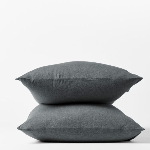 Organic Jersey Pillowcases | Charcoal Heather