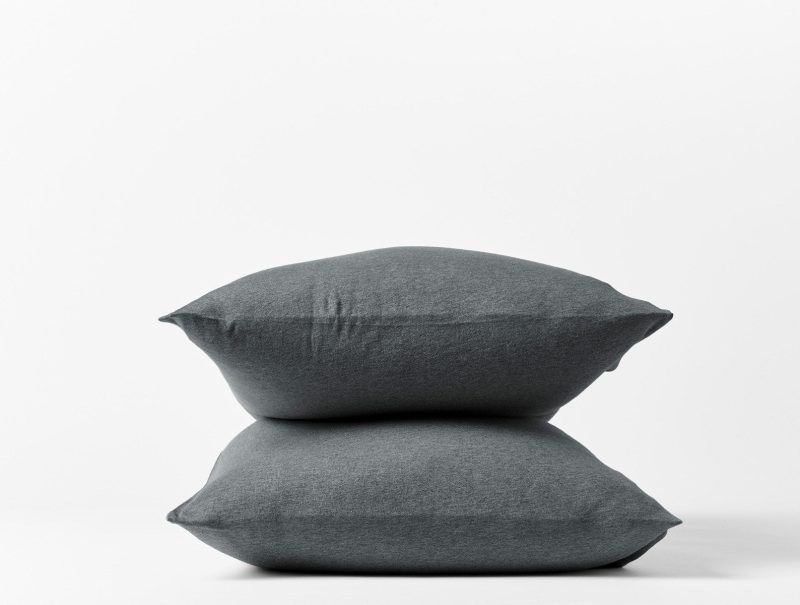 Organic Jersey Pillowcases | Charcoal Heather