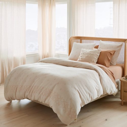 Noe Organic Duvet Cover  | Undyed w/Ginger