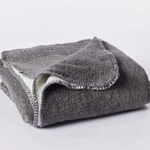 Cozy Cotton Organic Baby Blanket | Charcoal