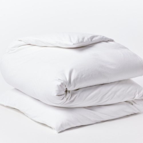 Cloud Brushed™ Organic Flannel Duvet Cover | Alpine White