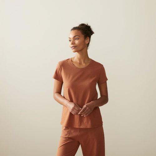 Women’s Solstice Organic Short Sleeve Crew | Cinnamon