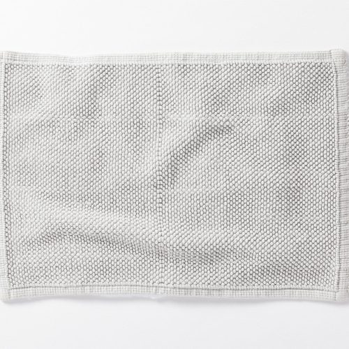 Pebbled Organic Bath Rug | Fog