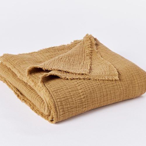 Topanga Organic Matelasse Throw | Hazel