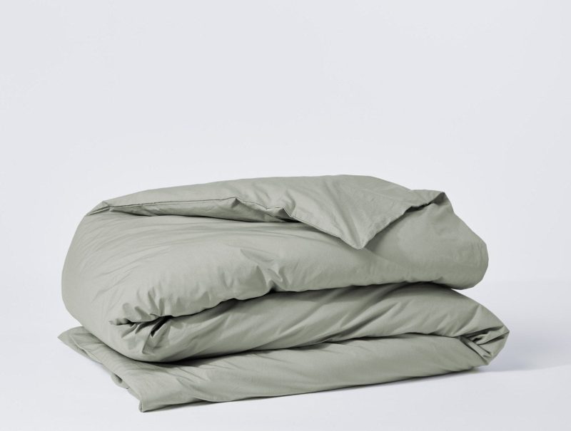 300 Thread Count Organic Percale Duvet Cover | Laurel