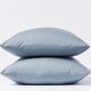 300 Thread Count Organic Percale Sheets | Steel Blue