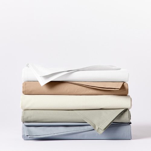 300 Thread Count Organic Percale Swatch | Steel Blue