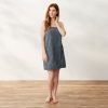 Air Weight Organic Bath Wrap | French Blue