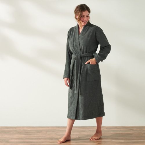 Unisex Air Weight® Organic Robe | Shadow