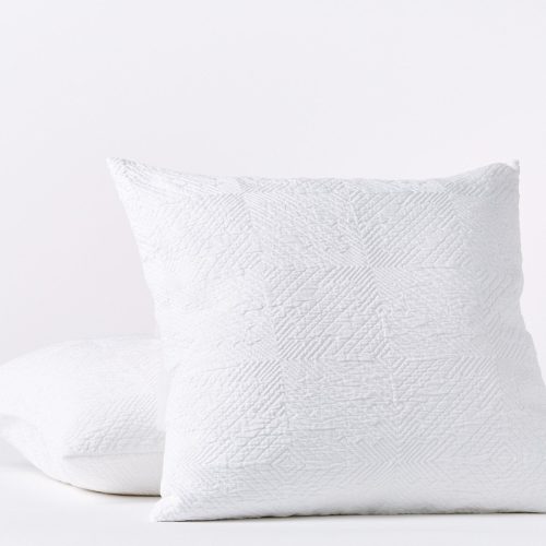 Avila Organic Matelasse Blanket | Alpine White