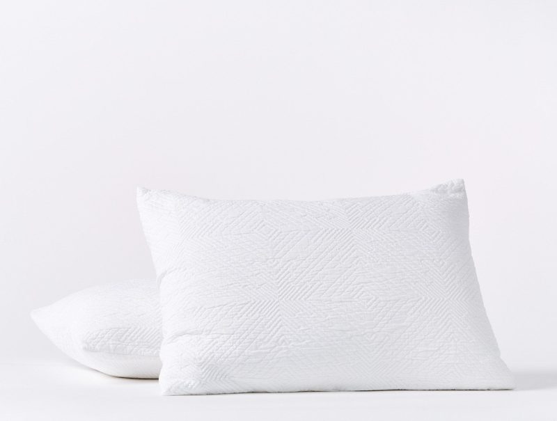 Avila Organic Matelasse Blanket | Alpine White