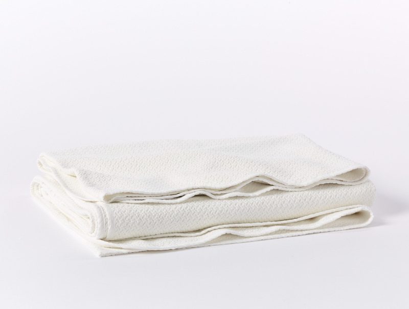 Honeycomb Organic Blanket | White