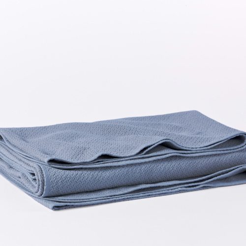 Honeycomb Organic Blanket | French Blue