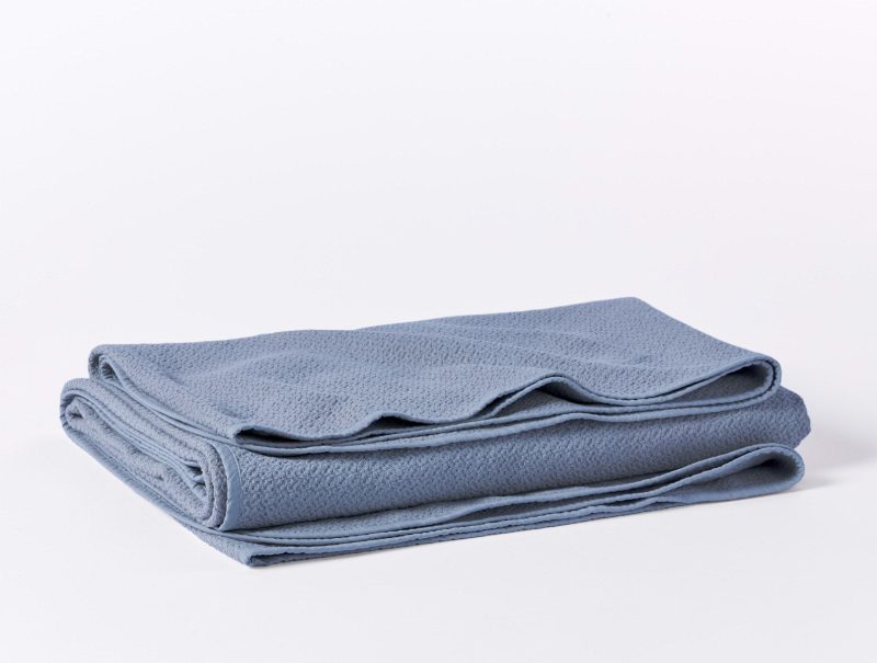 Honeycomb Organic Blanket | French Blue