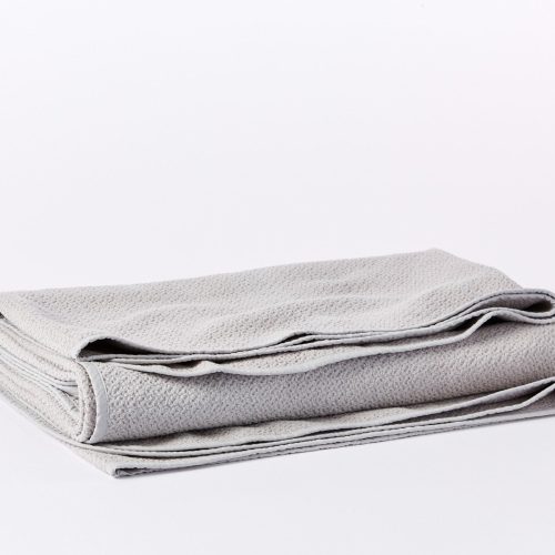 Honeycomb Organic Blanket | Pewter