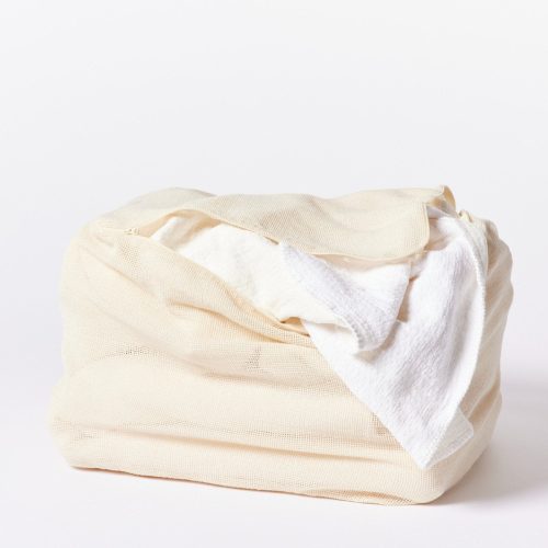 Organic Cotton Mesh Laundry Bag | Undyed