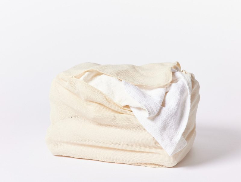 Organic Cotton Mesh Laundry Bag | Undyed