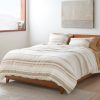 Lobos Organic Duvet Cover | Soft White w/Hazel