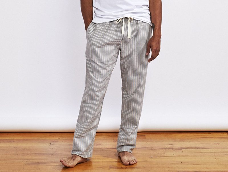 pdp men scrinkledpjpants model gray f19 a 3