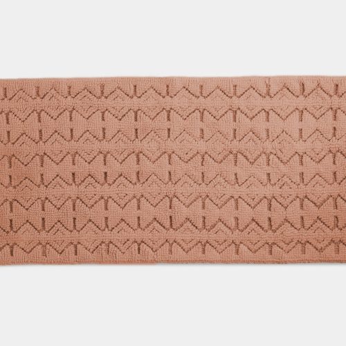 Mosaic Canyon Organic Bath Runner | Adobe w/Undyed