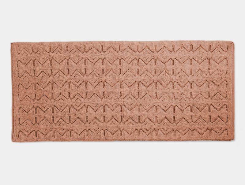 Mosaic Canyon Organic Bath Runner | Adobe w/Undyed