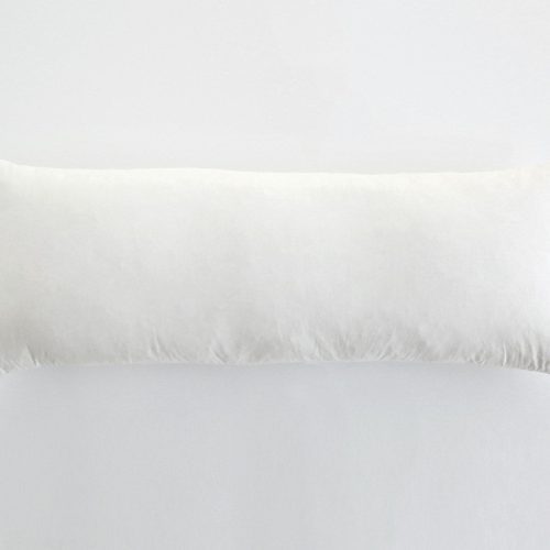 Down Feather Lumbar Pillow Insert | White