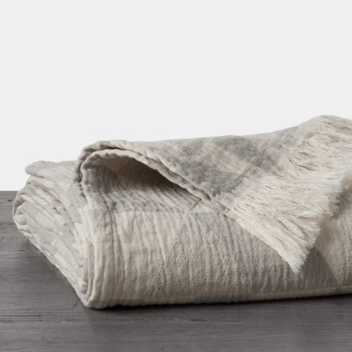 Pismo Organic Blanket Swatch | Fog