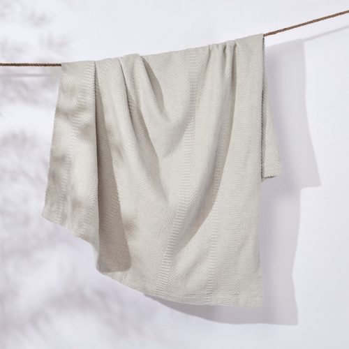 Full Circle Recycled Cotton Blanket | Mist