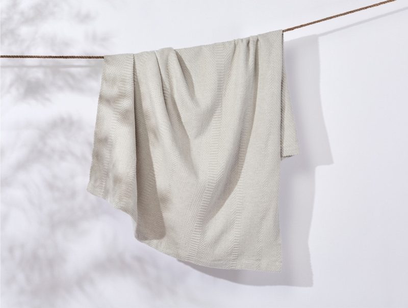 Full Circle Recycled Cotton Blanket | Mist