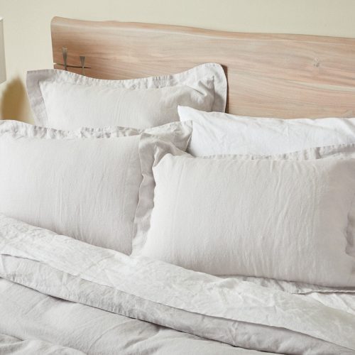 Organic Relaxed Linen Sham | Fog