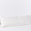 Organic Relaxed Linen Lumbar Pillow Cover | Alpine White