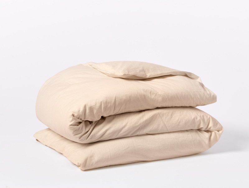 Cloud Soft Organic Sateen Duvet Cover | Chai