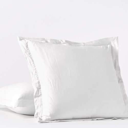 Cloud Soft Organic Sateen Euro Sham | Alpine White