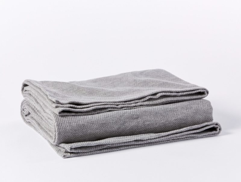 Sequoia Washable Organic Cotton & Wool Blanket | Gray