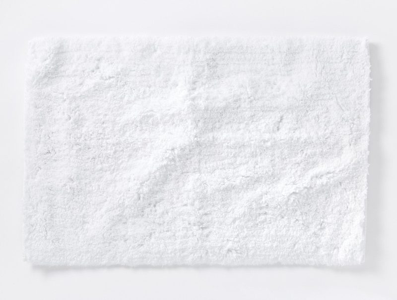 Shag Organic Bath Rug | Alpine White