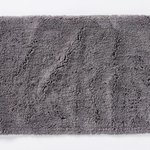 Shag Organic Bath Rug | Slate