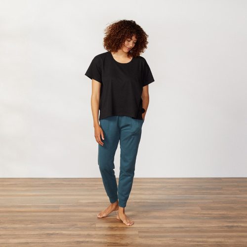 Women's Solstice Organic Boxy Tee | Deep Graphite