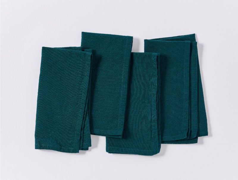 Sonoma Textured Organic Napkins | Deep Ocean