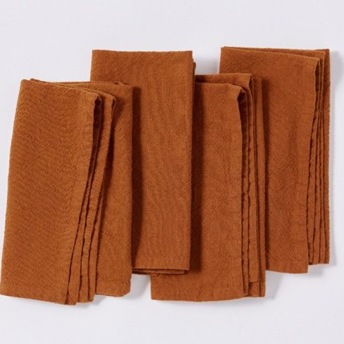 Sonoma Textured Organic Napkins | Rust