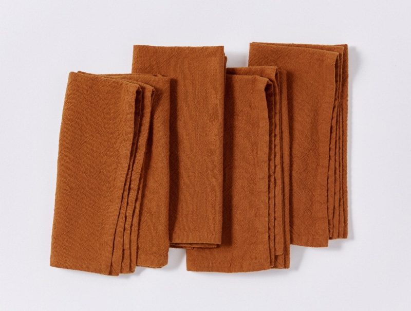 Sonoma Textured Organic Napkins | Rust