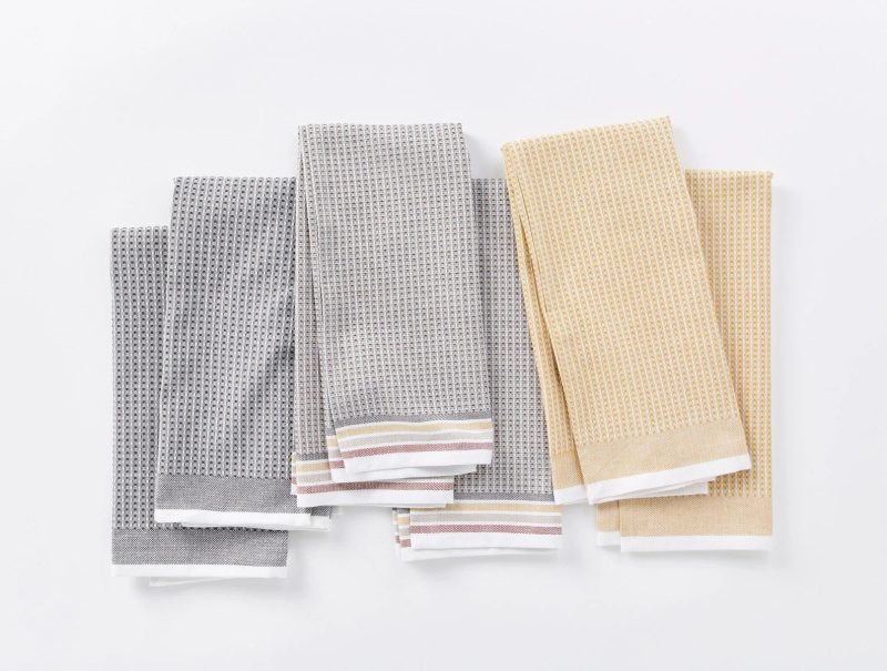 Organic Waffle Kitchen Towels, Set of 6 | Desert