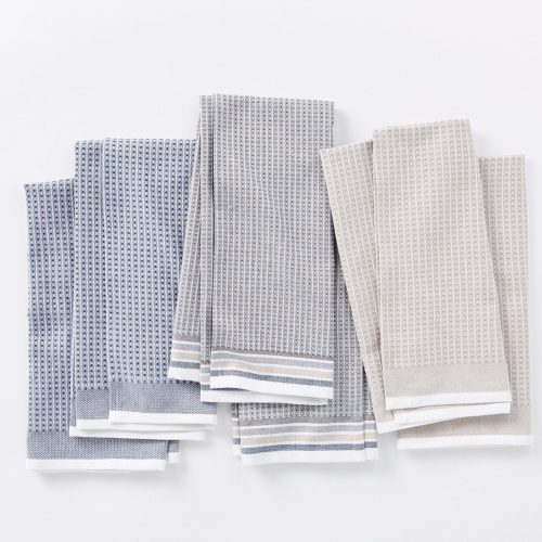 Organic Waffle Kitchen Towels, Set of 6 | Shoreline