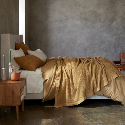 Organic Crinkled Percale™️ Duvet Cover | Hazel