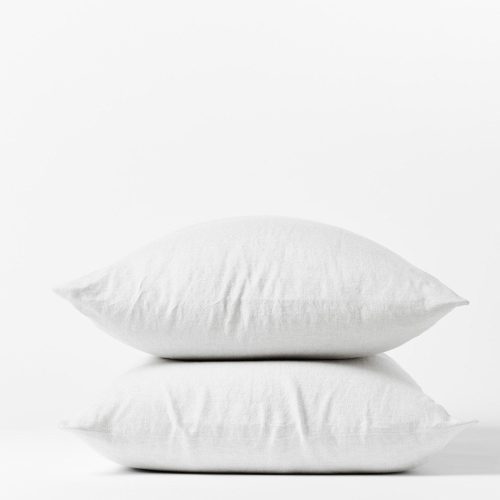 Organic Relaxed Linen Pillowcases | Alpine White